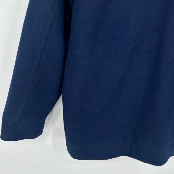 Pendleton 100% Wool Jacket Full Zip Collared Bomber Winter Coat, Navy Blue - Picture 8 of 13